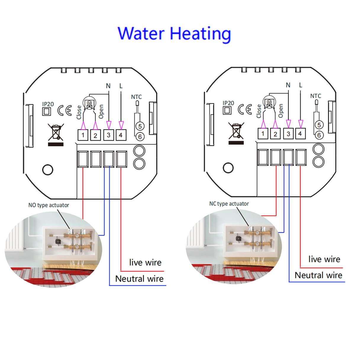 BHT-2002GALM 220V Smart Home Heating Thermostat Water Heating WiFi Thermostat(White)