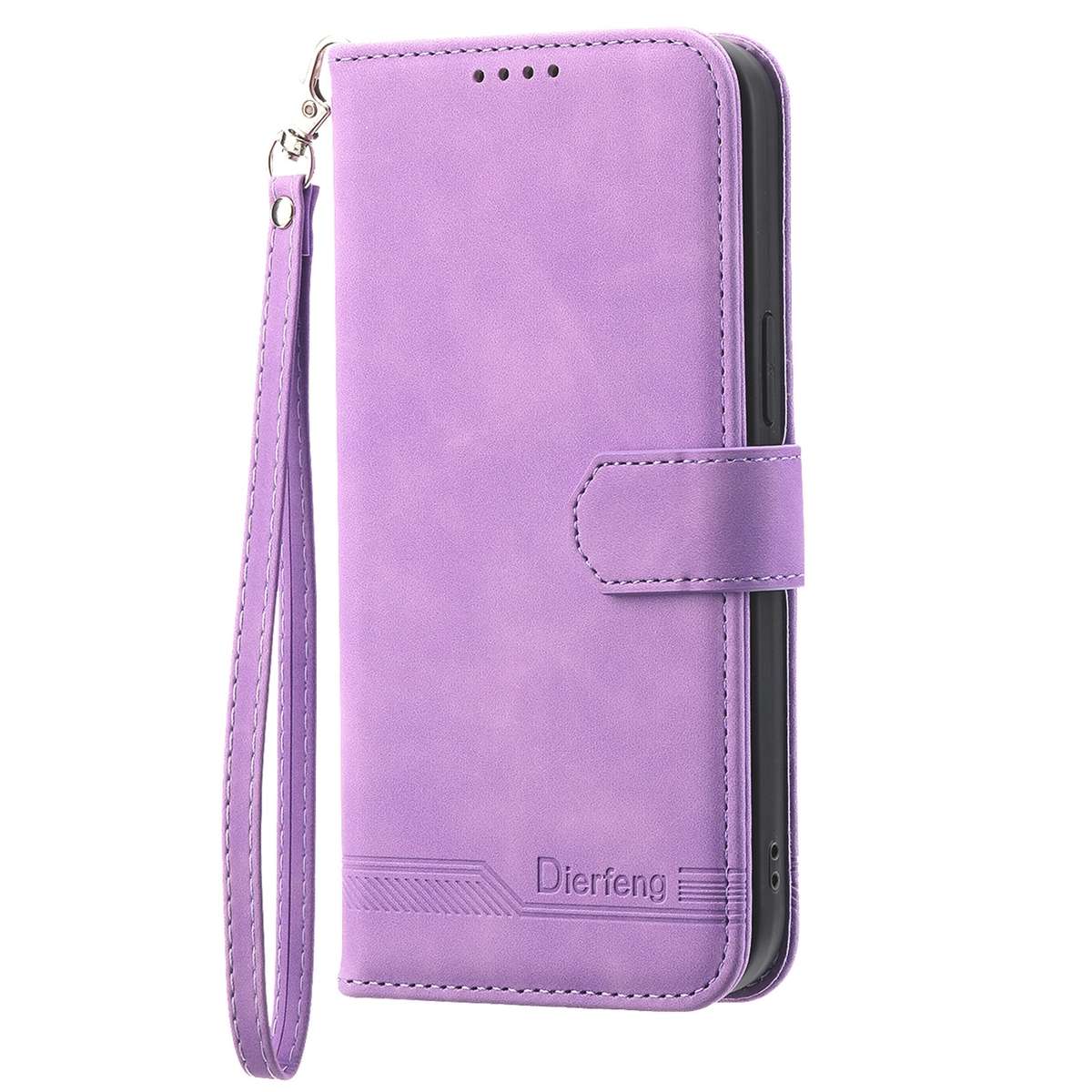 For Samsung Galaxy Z Fold4 5G Dierfeng Dream Line TPU + PU Leather Phone Case(Purple)