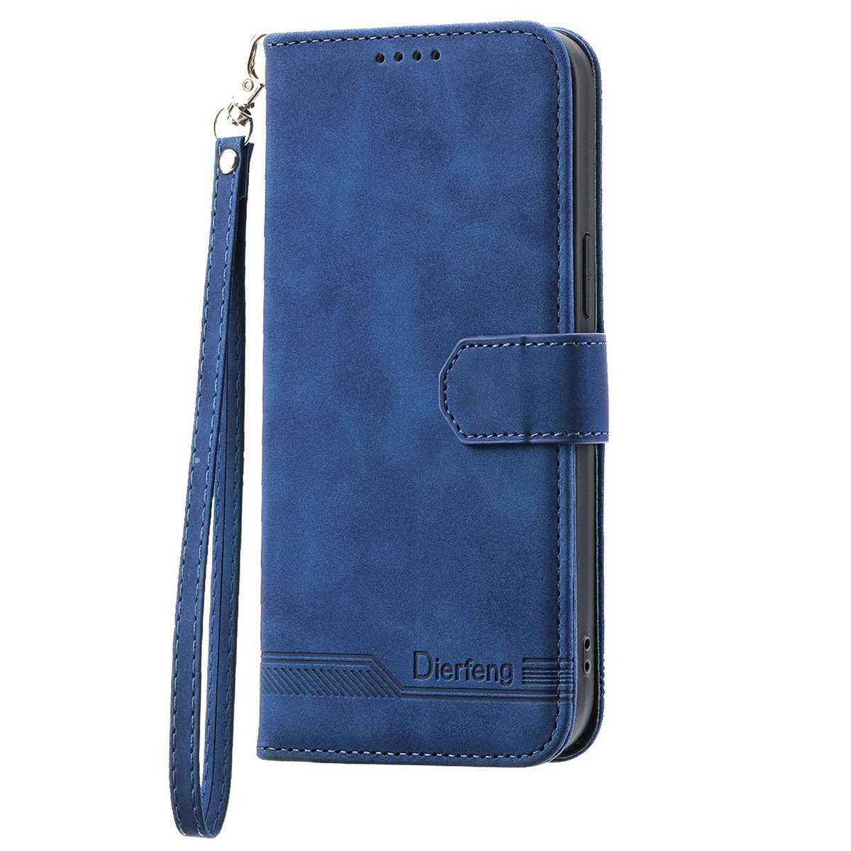 For Samsung Galaxy Z Fold4 5G Dierfeng Dream Line TPU + PU Leather Phone Case(Blue)