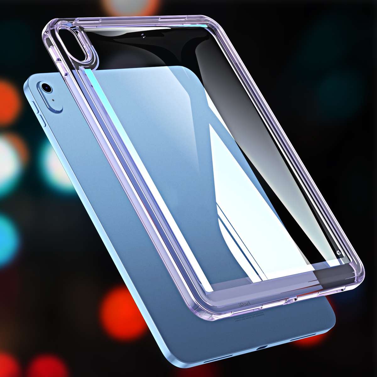 For iPad 2025 / 2022 Transparent Acrylic Tablet Case(Light Purple)