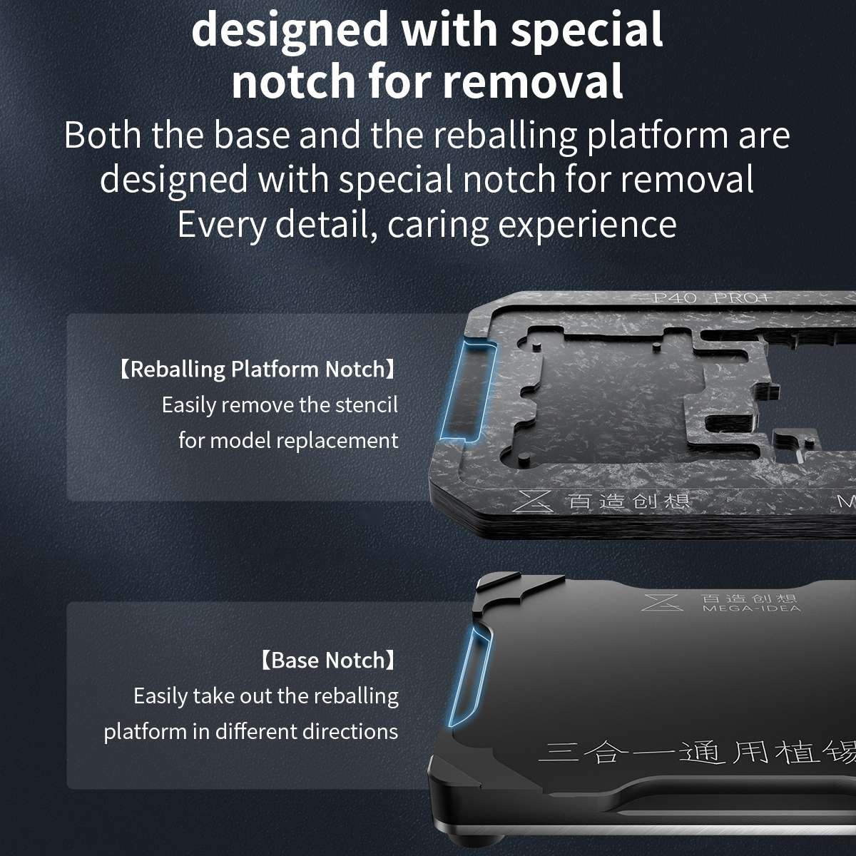For Huawei Mate 50 Pro B Qianli Mega-idea Multi-functional Middle Frame Positioning BGA Reballing Pl
