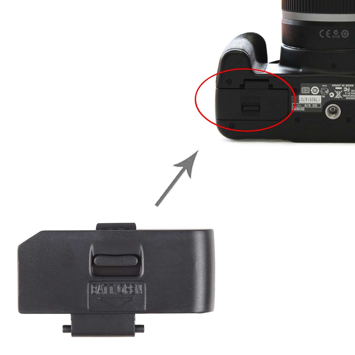 For Canon EOS 1100D OEM Battery Compartment Cover