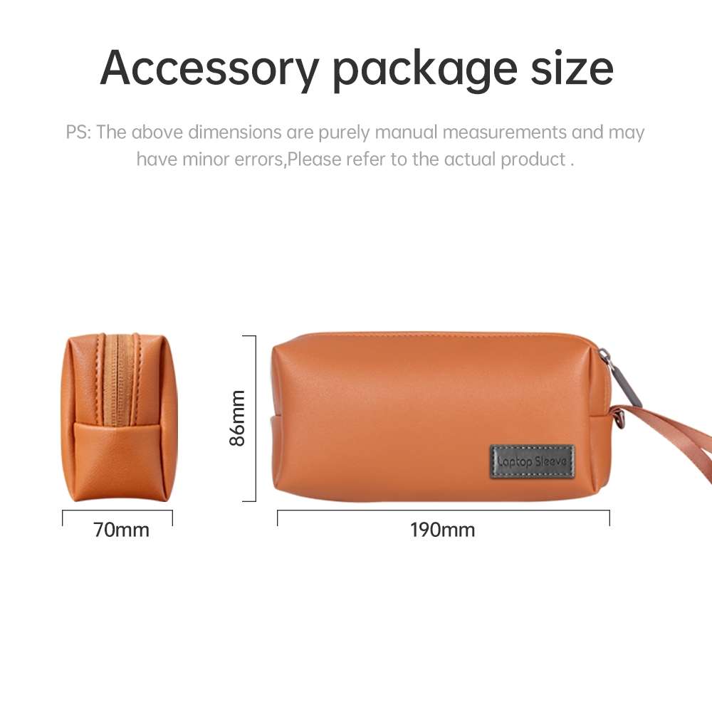 Waterproof PU Laptop Bag Inner Bag with Power Pack, Size:13 / 14 inch(Rose Gold)