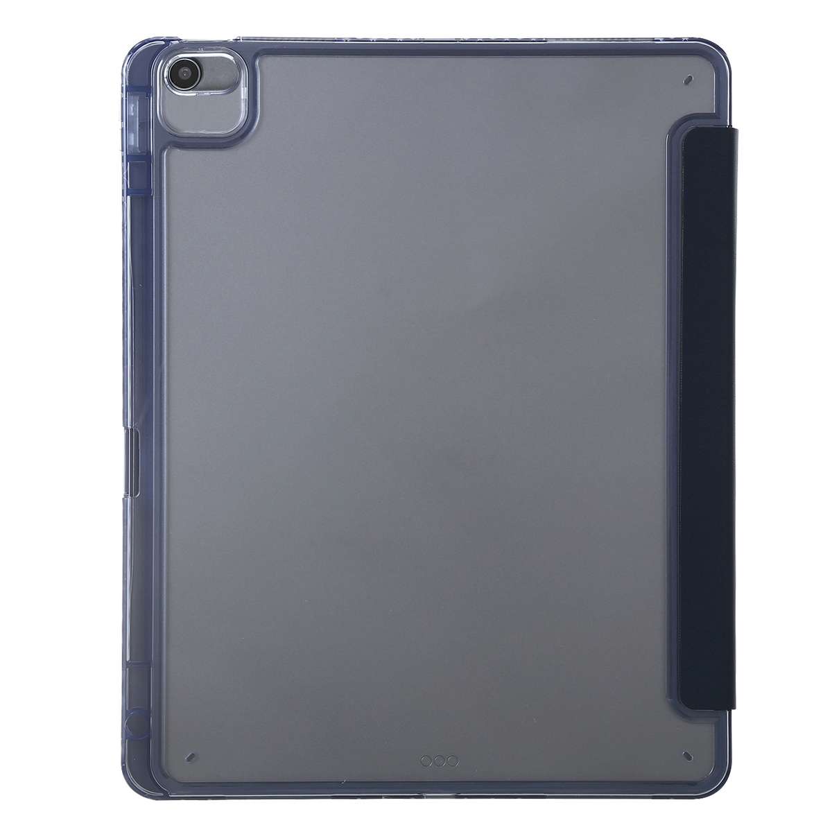 For iPad 10.2 2021 / 2020 / 10.5 Clear Acrylic Deformation Leather Tablet Case(Black)