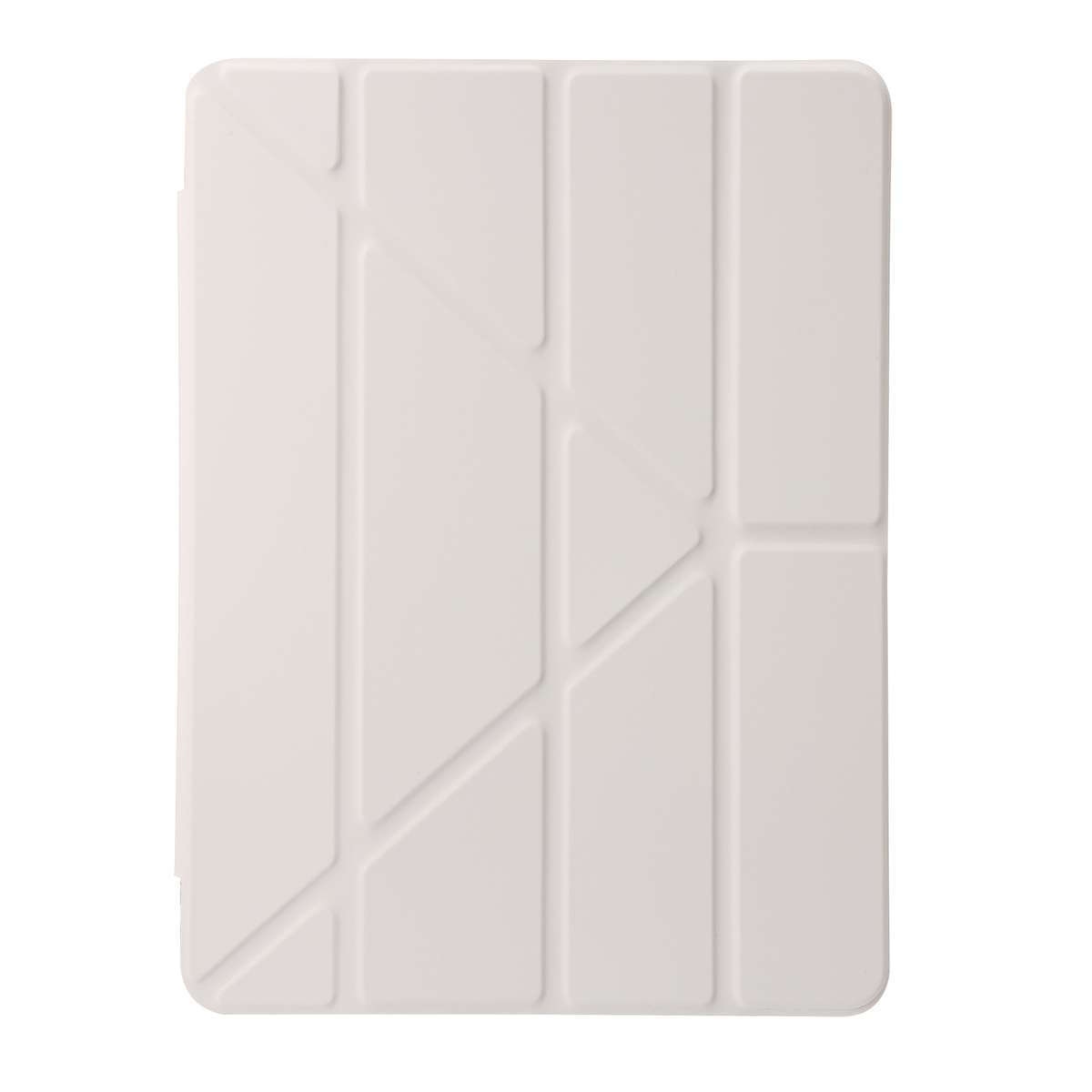 For iPad 10.2 2021 / 2020 / 10.5 Clear Acrylic Deformation Leather Tablet Case(Grey)