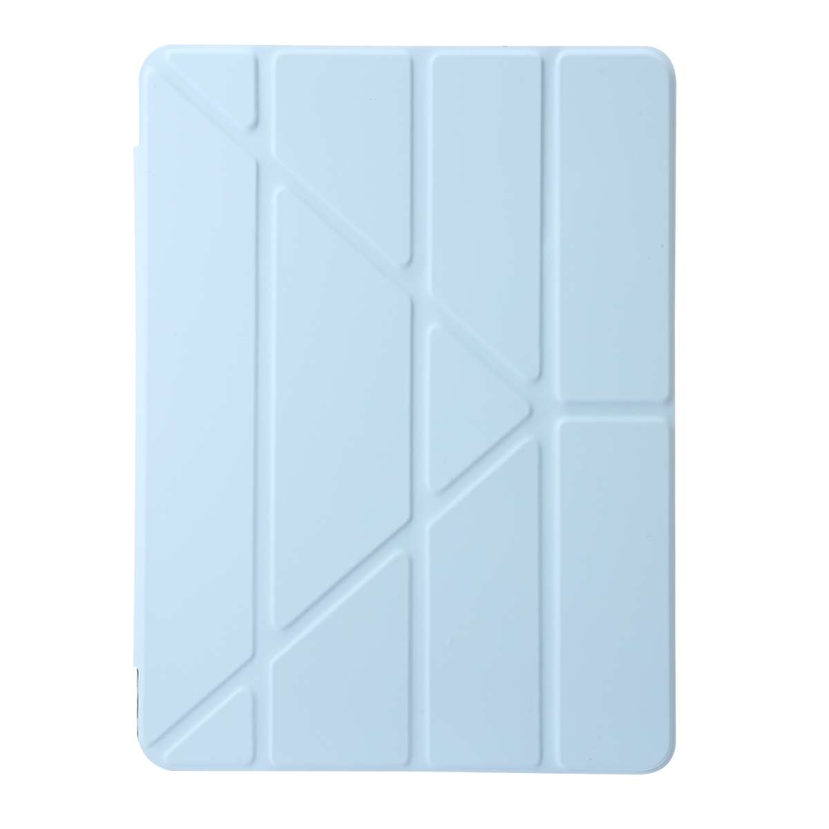 For iPad 10.2 2021 / 2020 / 10.5 Clear Acrylic Deformation Leather Tablet Case(Ice Blue)