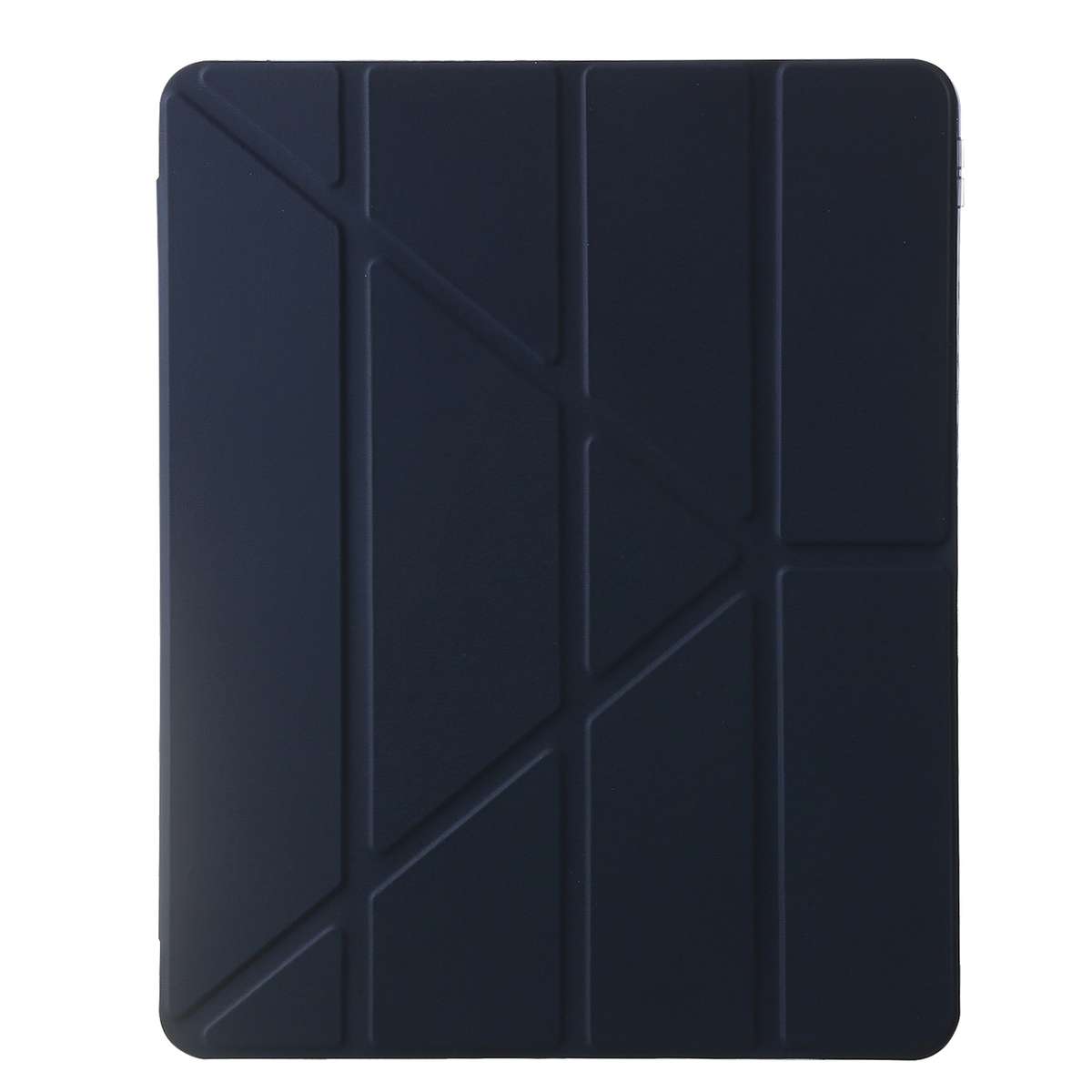 For iPad 10.2 2021 / 2020 / 10.5 Clear Acrylic Deformation Leather Tablet Case(Dark Blue)