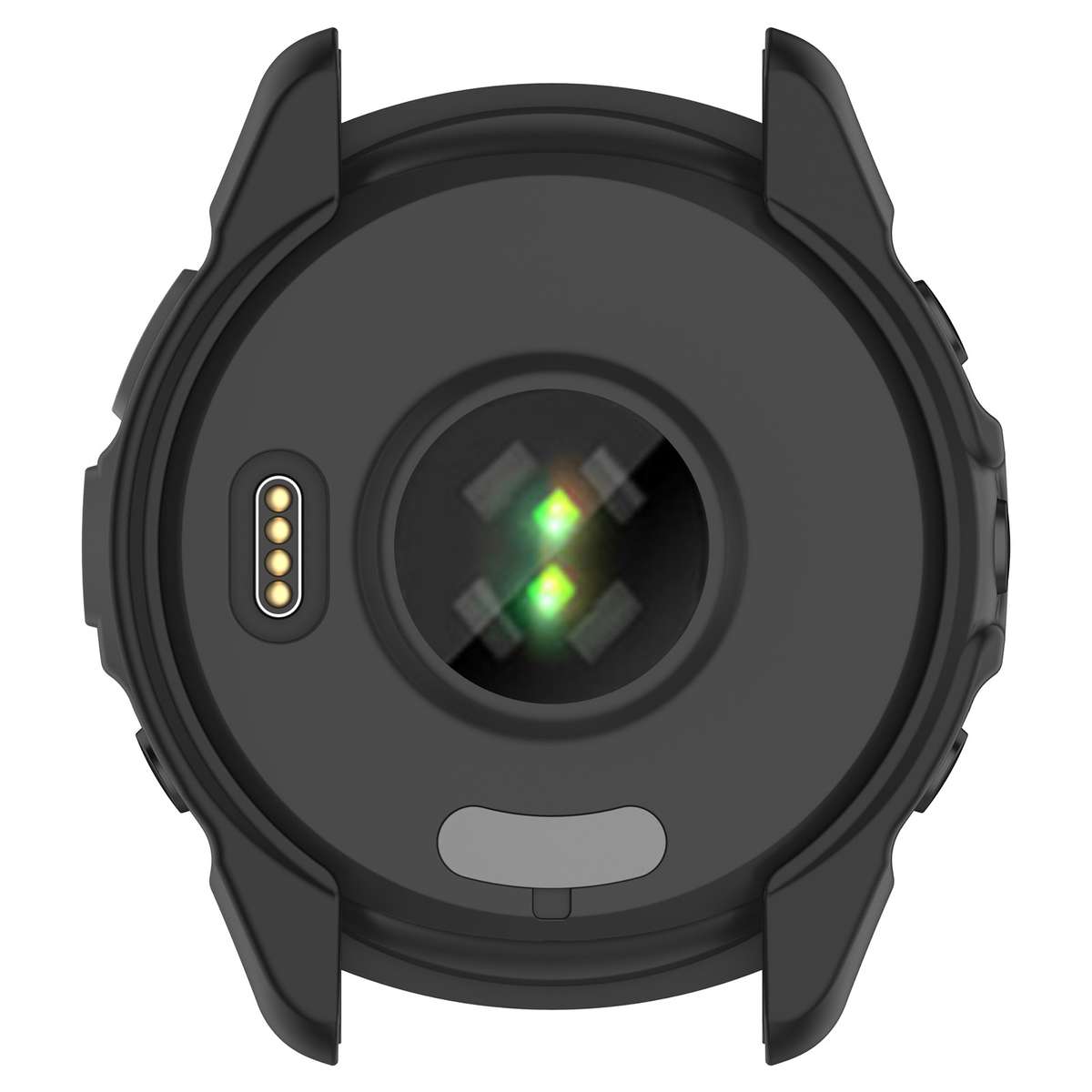 For Garmin Forerunner 265 Armor Hollow Watch Protective Case(Black)