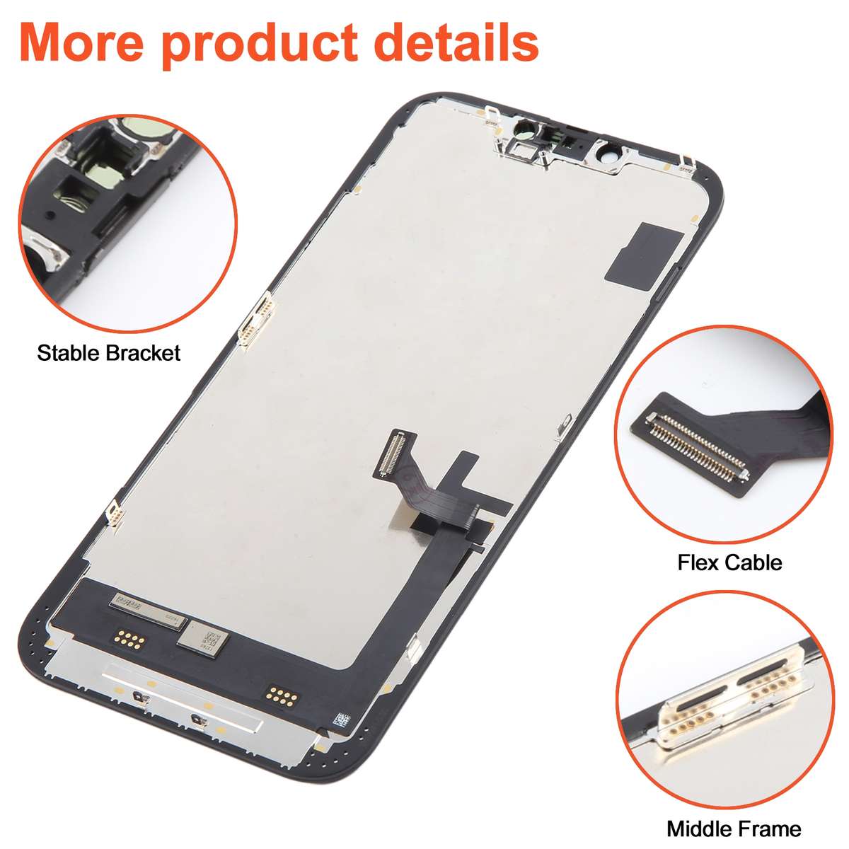 RJ inell LCD Screen For iPhone 14 Plus