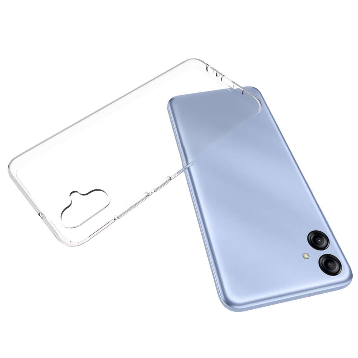 For Samsung Galaxy A04e 4G Waterproof Texture TPU Phone Case(Transparent)