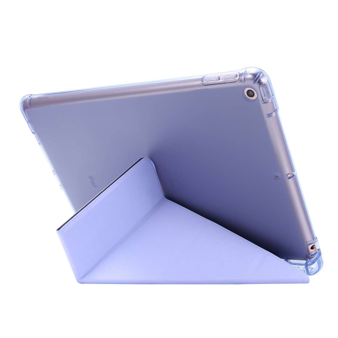 For iPad 10.2 2021 / 2020 / 2019 Airbag Deformation Horizontal Flip Leather Case with ... (Purple)