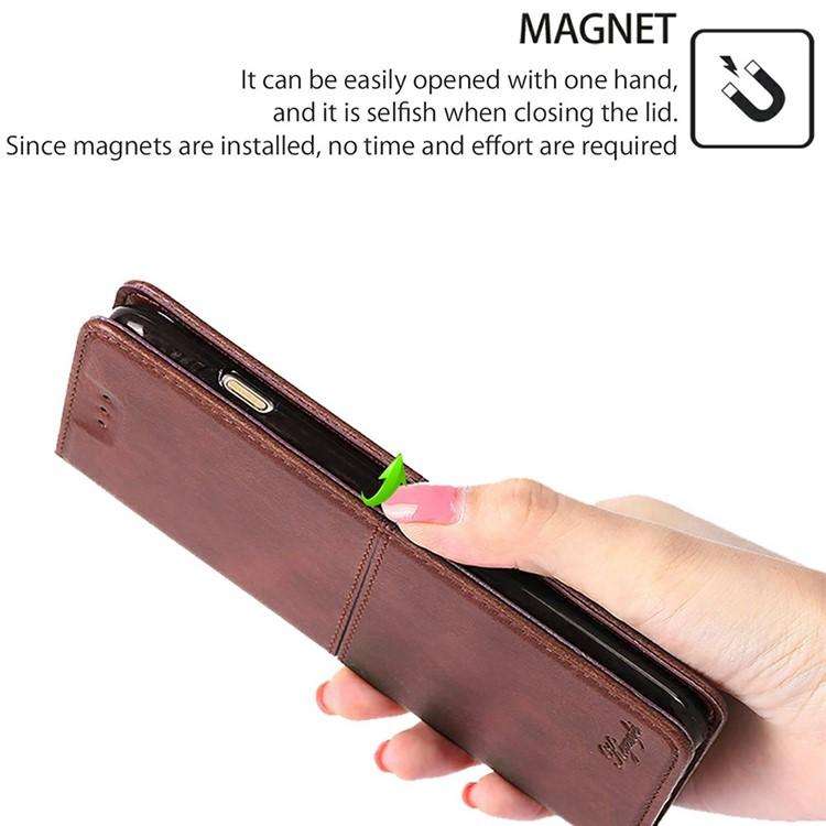 For Tecno Pova Slim 5G / Spark Slim 4G Cow Texture Magnetic Leather Phone Case(Dark Brown)