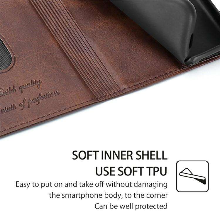 For Tecno Pova Slim 5G / Spark Slim 4G Cow Texture Magnetic Leather Phone Case(Dark Brown)
