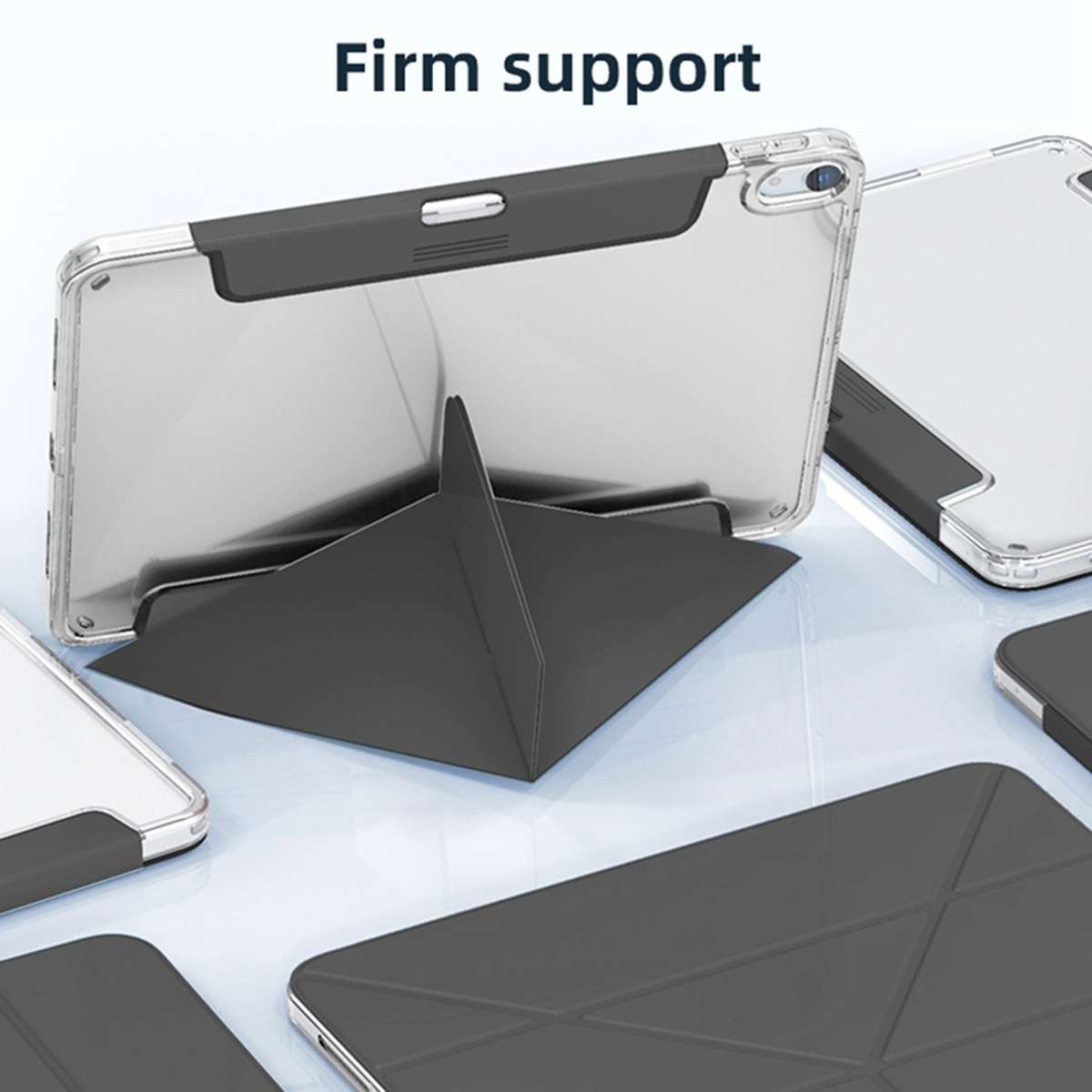 For iPad Pro 11 2025 / 2024 Mutural Deformation Stand Smart Leather Tablet Case(Grey)