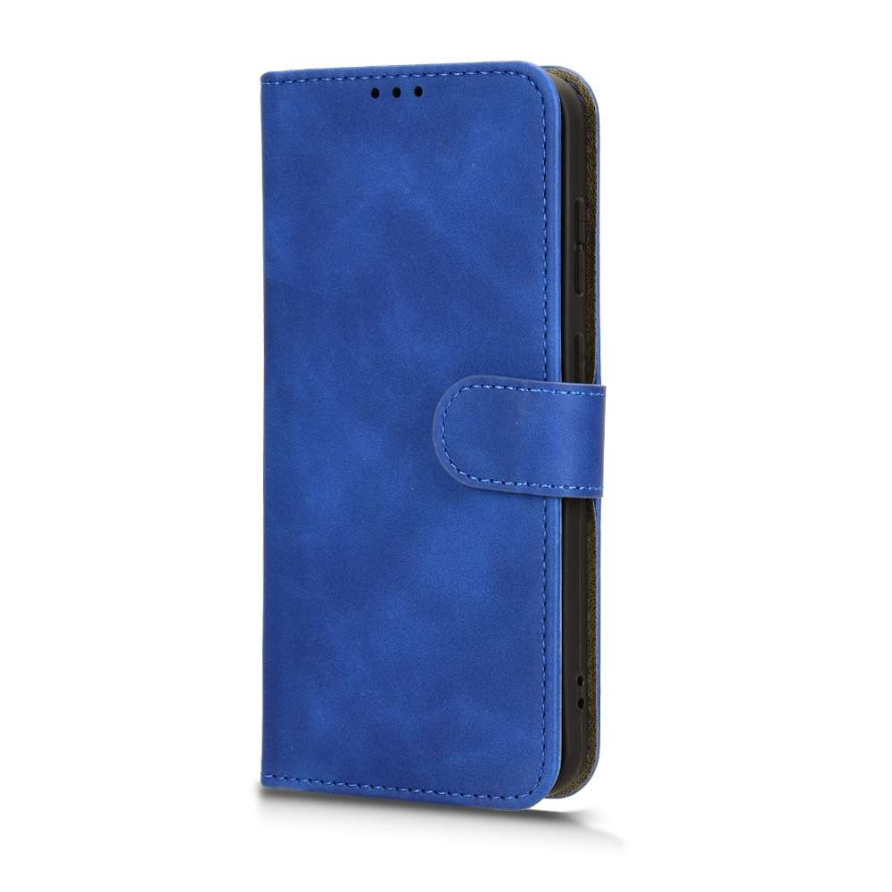 For Samsung Galaxy S23 FE 5G Skin Feel Magnetic Flip Leather Phone Case(Blue)