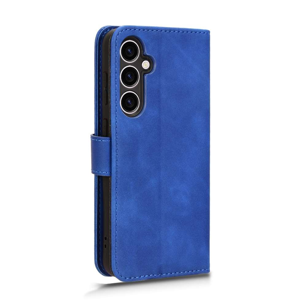 For Samsung Galaxy S23 FE 5G Skin Feel Magnetic Flip Leather Phone Case(Blue)