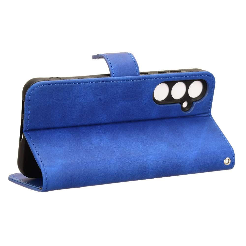 For Samsung Galaxy S23 FE 5G Skin Feel Magnetic Flip Leather Phone Case(Blue)