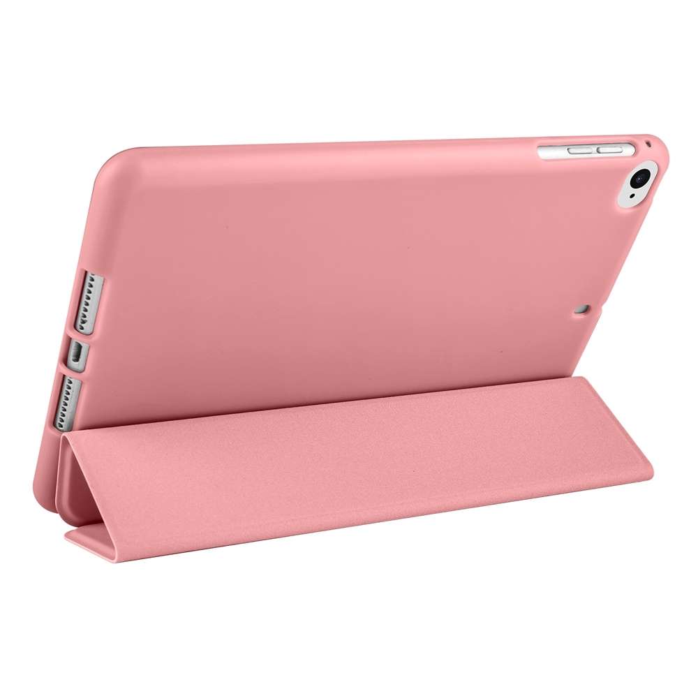 For iPad 9.7 2018 / 2017 / Air 2 / Air 3-folding TPU Horizontal Flip Leather Table ... (Rose Gold)