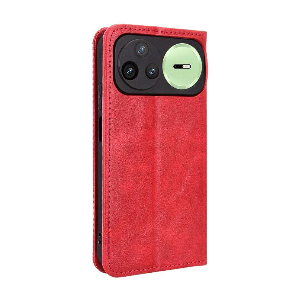 For Huawei nova 15 Pro / 15 Ultra Magnetic Buckle Retro Texture Leather Phone Case(Red)