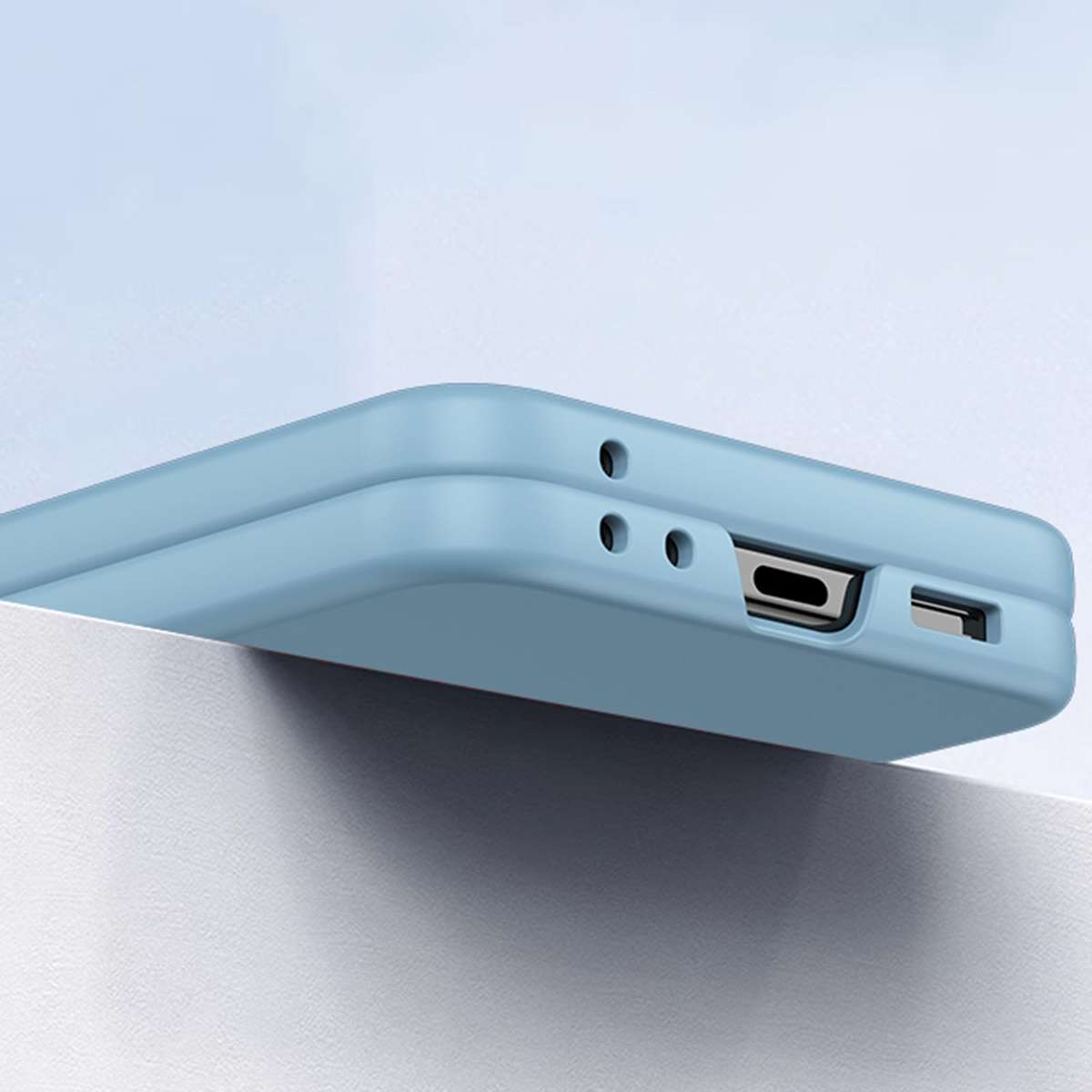 For Samsung Galaxy Z Flip5 Fuel Injection Integrated PC Skin Feel Phone Case(White)