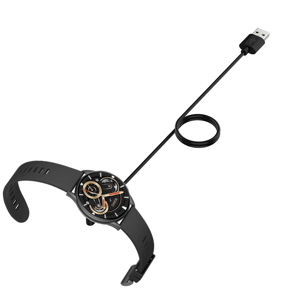 For Kieslect Smart Watch K10 / K11 Smart Watch Magnetic Charging Cable, Length:1m(Black)