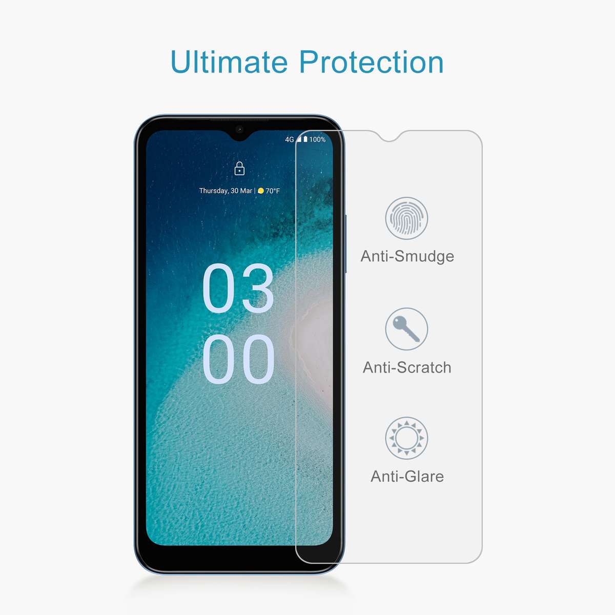 For Nokia C300 10pcs 0.26mm 9H 2.5D Tempered Glass Film