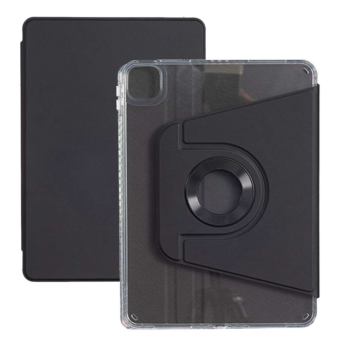 For iPad Pro 12.9 2022 / 2021 / 2020 Magnetic Split Leather Smart Tablet Case(Black)