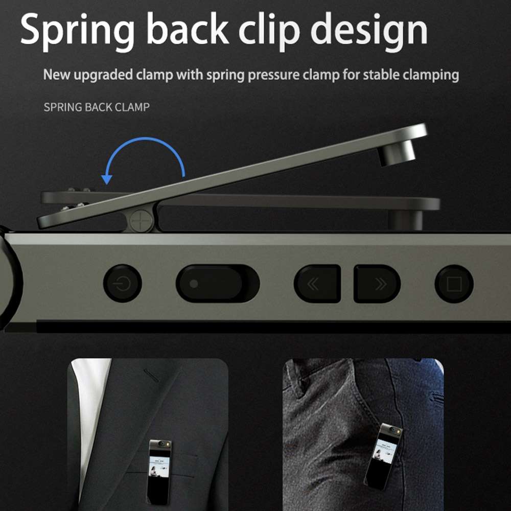 B40 2K Portable Mini Camera HD Video Recorder Support Loop Recording & Motion Detection(Silver)