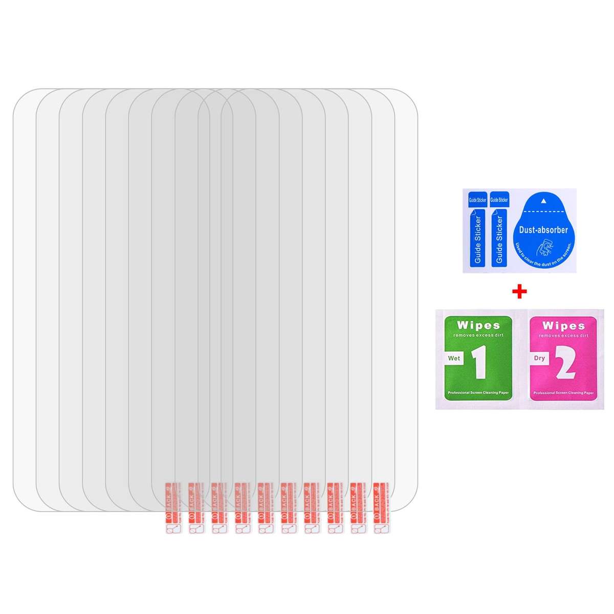 For iPhone 16 Pro Max 10pcs 0.26mm 9H 2.5D High Aluminum Tempered Glass Film