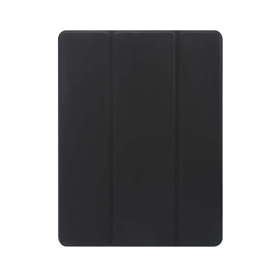 For iPad 9.7(2018)/(2017)/Air 2/Air 3-folding Electric Pressed Skin Texture Horizontal ... (Black)