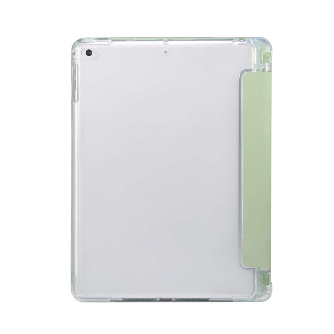 For iPad 9.7(2018)/(2017)/Air 2/Air 3-folding Electric Pressed Skin Texture Horizontal ... (Green)