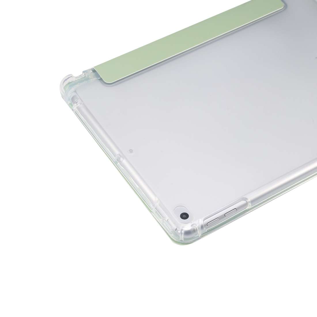 For iPad 9.7(2018)/(2017)/Air 2/Air 3-folding Electric Pressed Skin Texture Horizontal ... (Green)