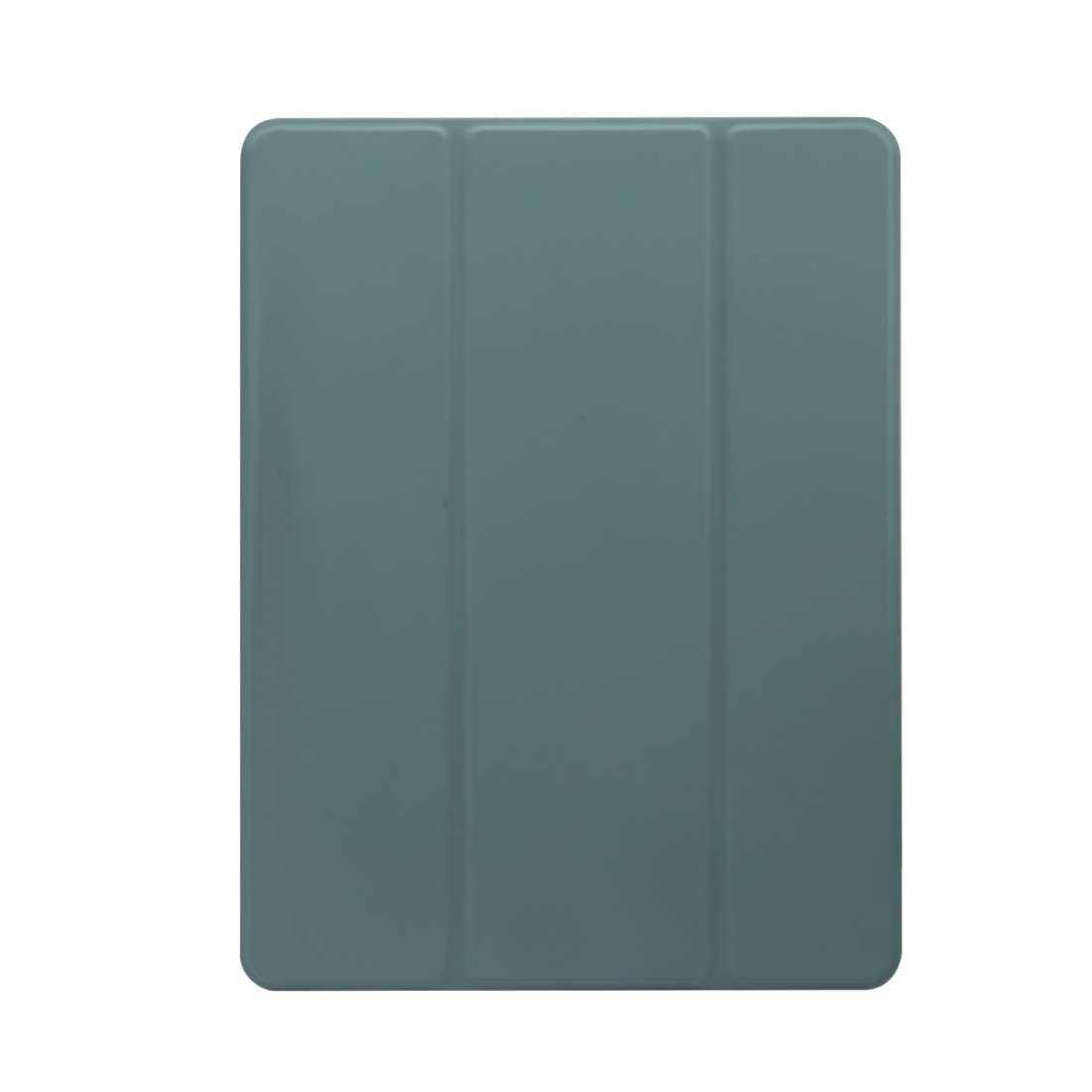 For iPad 9.7(2018)/(2017)/Air 2/Air 3-folding Electric Pressed Skin Texture Horiz ... (Deep Green)
