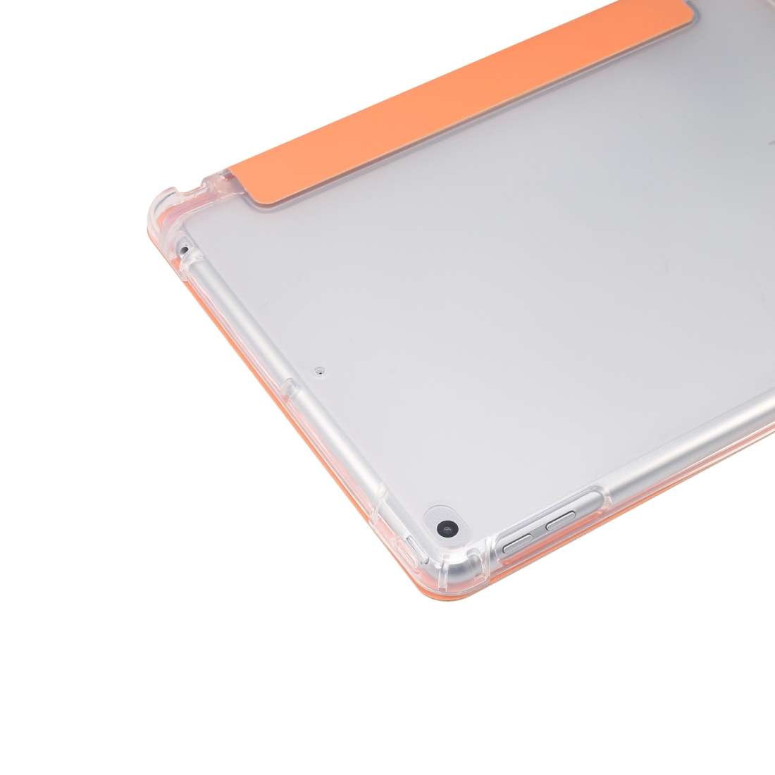 For iPad 9.7(2018)/(2017)/Air 2/Air 3-folding Electric Pressed Skin Texture Horizonta ... (Orange)