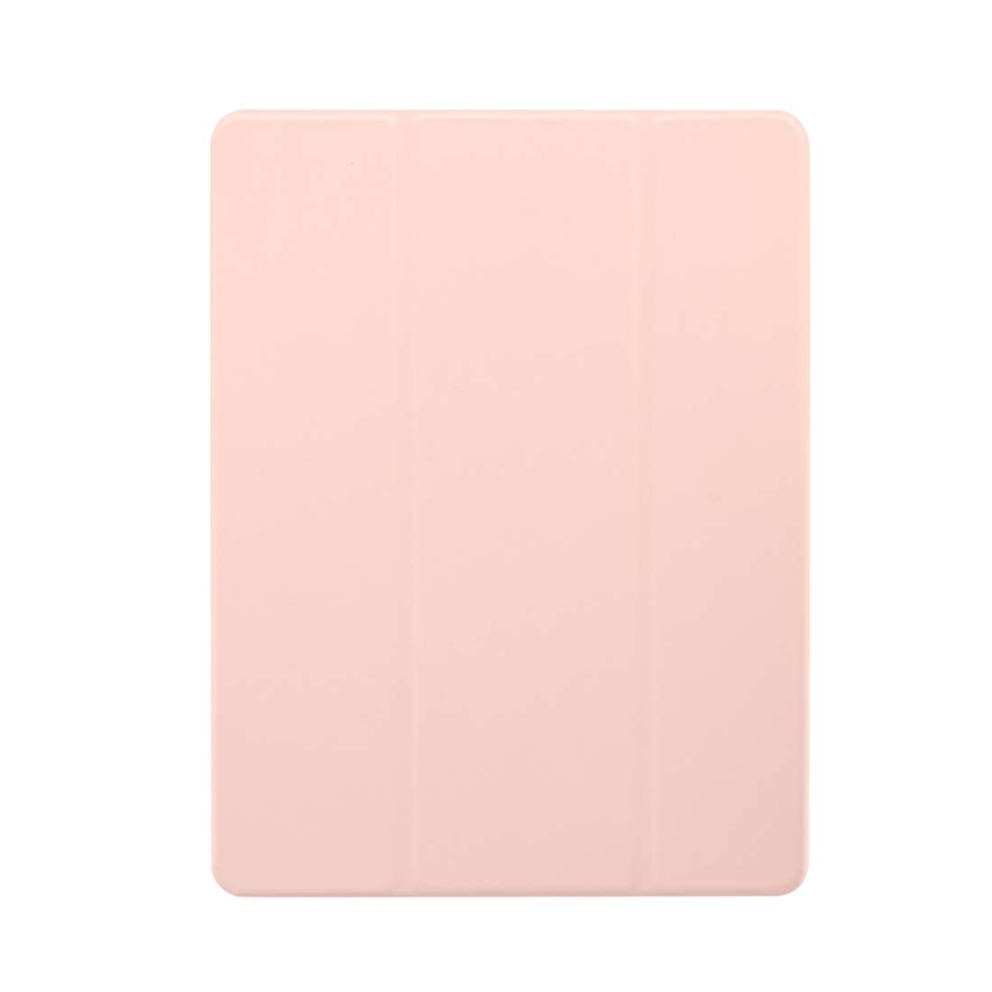 For iPad 9.7(2018)/(2017)/Air 2/Air 3-folding Electric Pressed Skin Texture Horiz ... (Light Pink)
