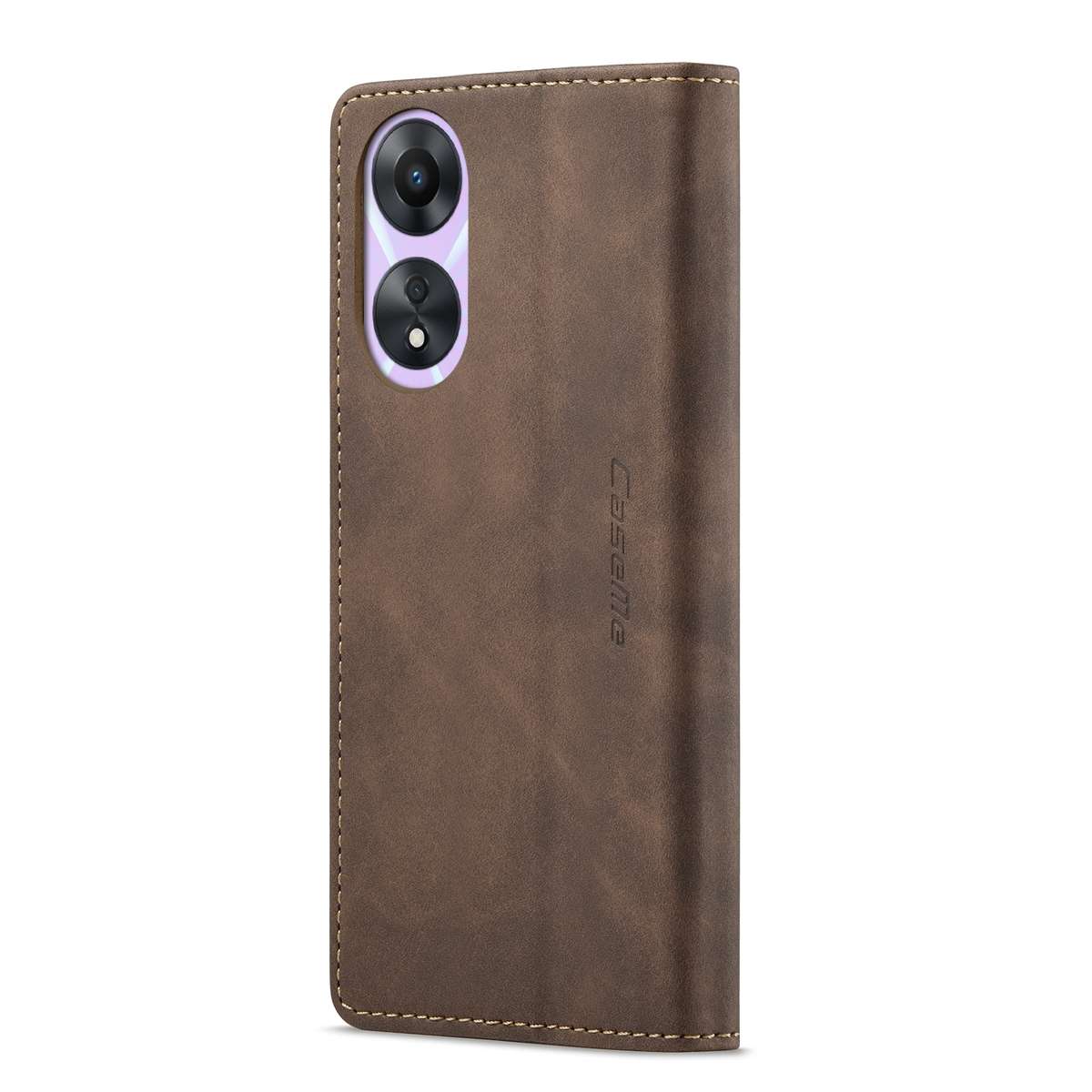 For OPPO A58 5G / A58X 5G CaseMe 013 Multifunctional Horizontal Flip Leather Phone Case(Coffee)