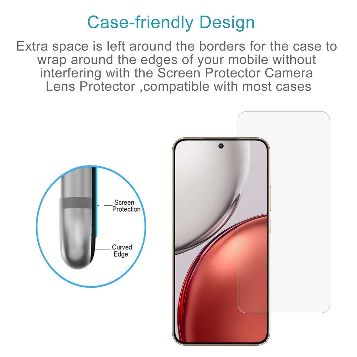 For Honor X9d 5G 50pcs 0.26mm 9H 2.5D Tempered Glass Film
