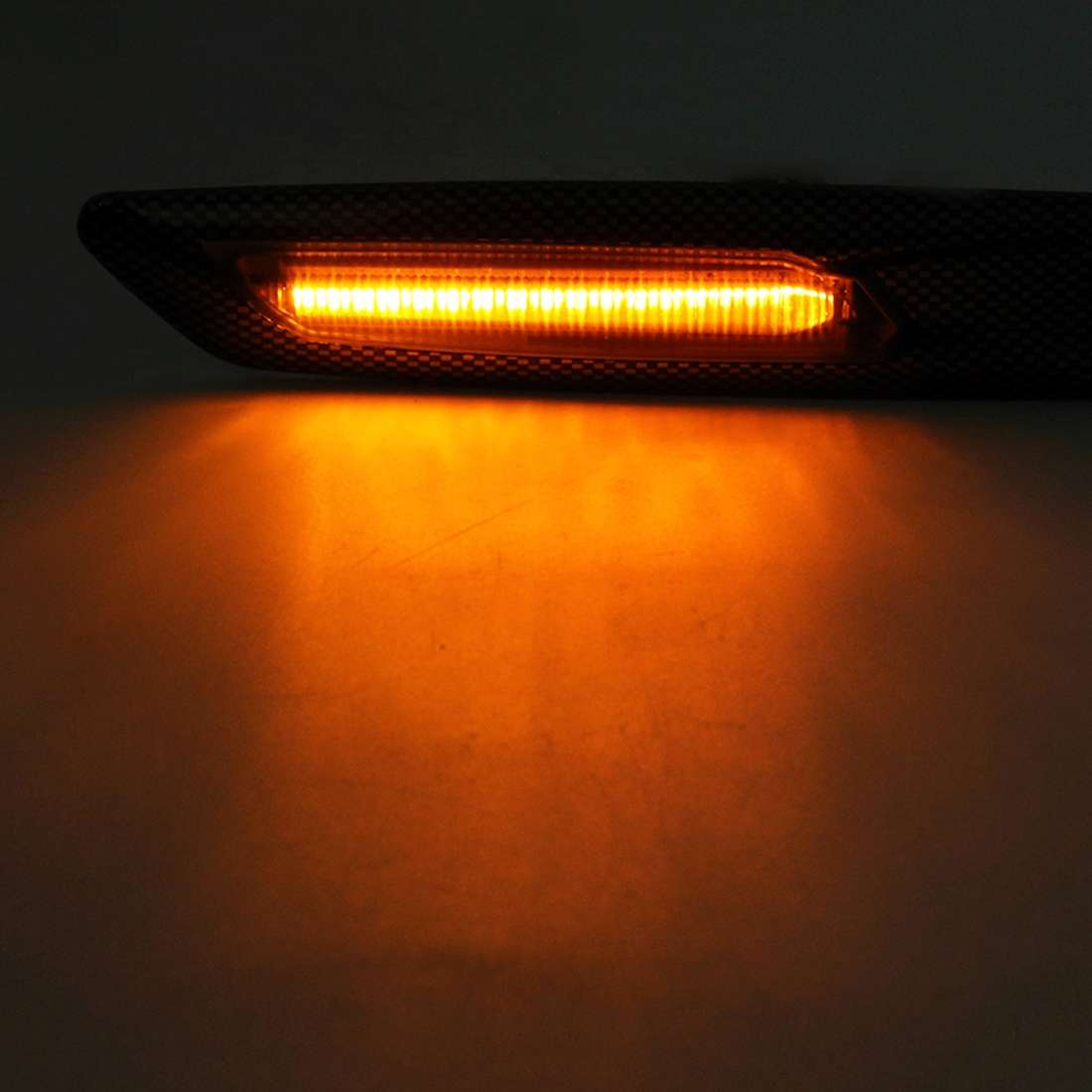 2 PCS Car Fender Light LED Leaf Board Side DC12V / 1.7W for BMW, Yellow Light, Style:A