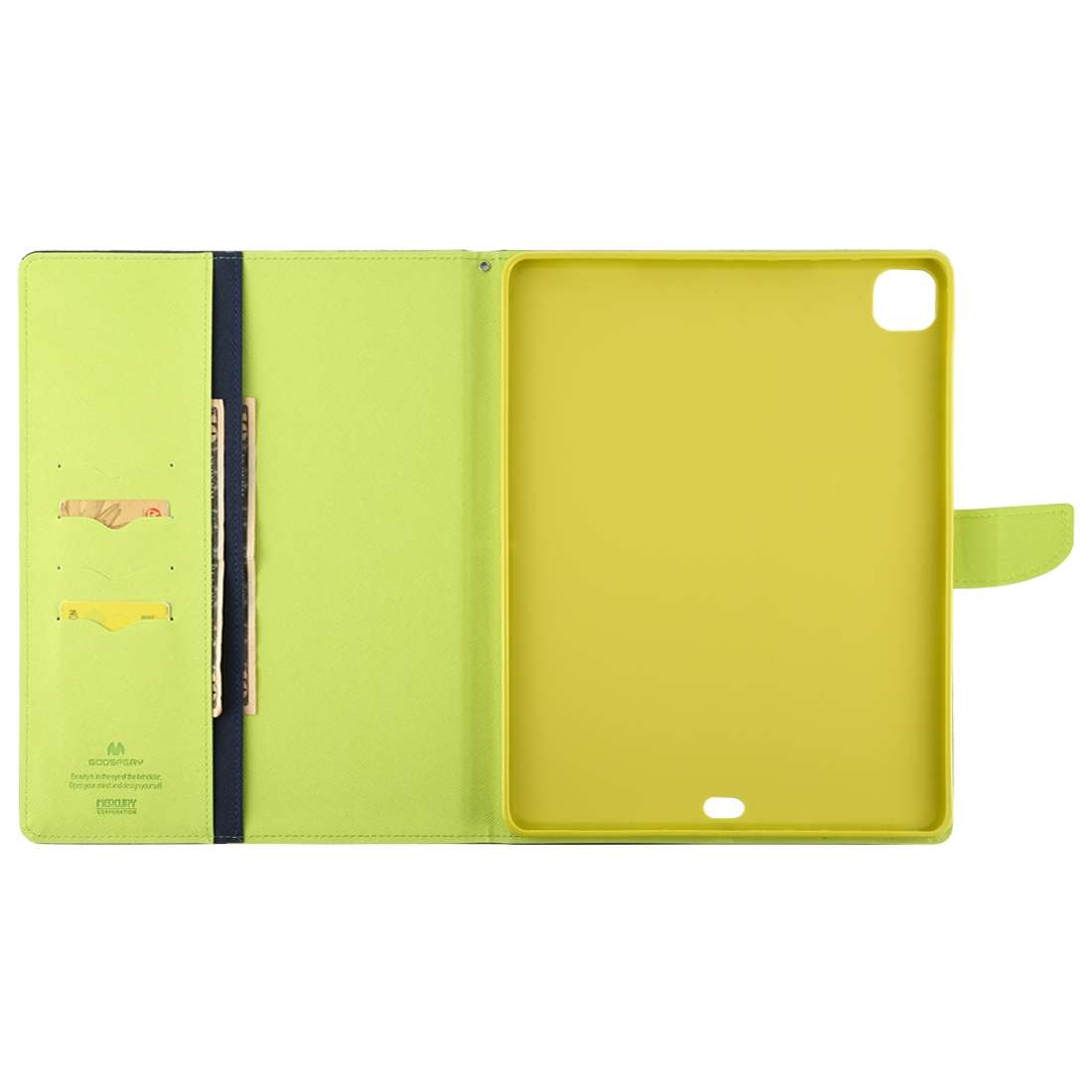 For iPad Pro 11 (2020) GOOSPERY FANCY DIARY Horizontal Flip PU Leather Tablet Case with ... (Navy)