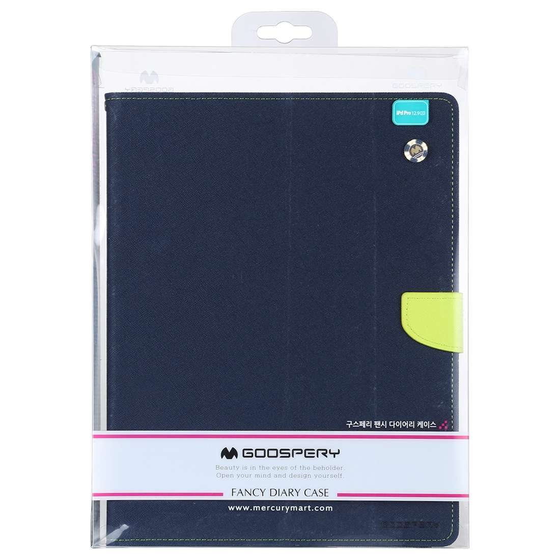 For iPad Pro 11 (2020) GOOSPERY FANCY DIARY Horizontal Flip PU Leather Tablet Case with ... (Navy)