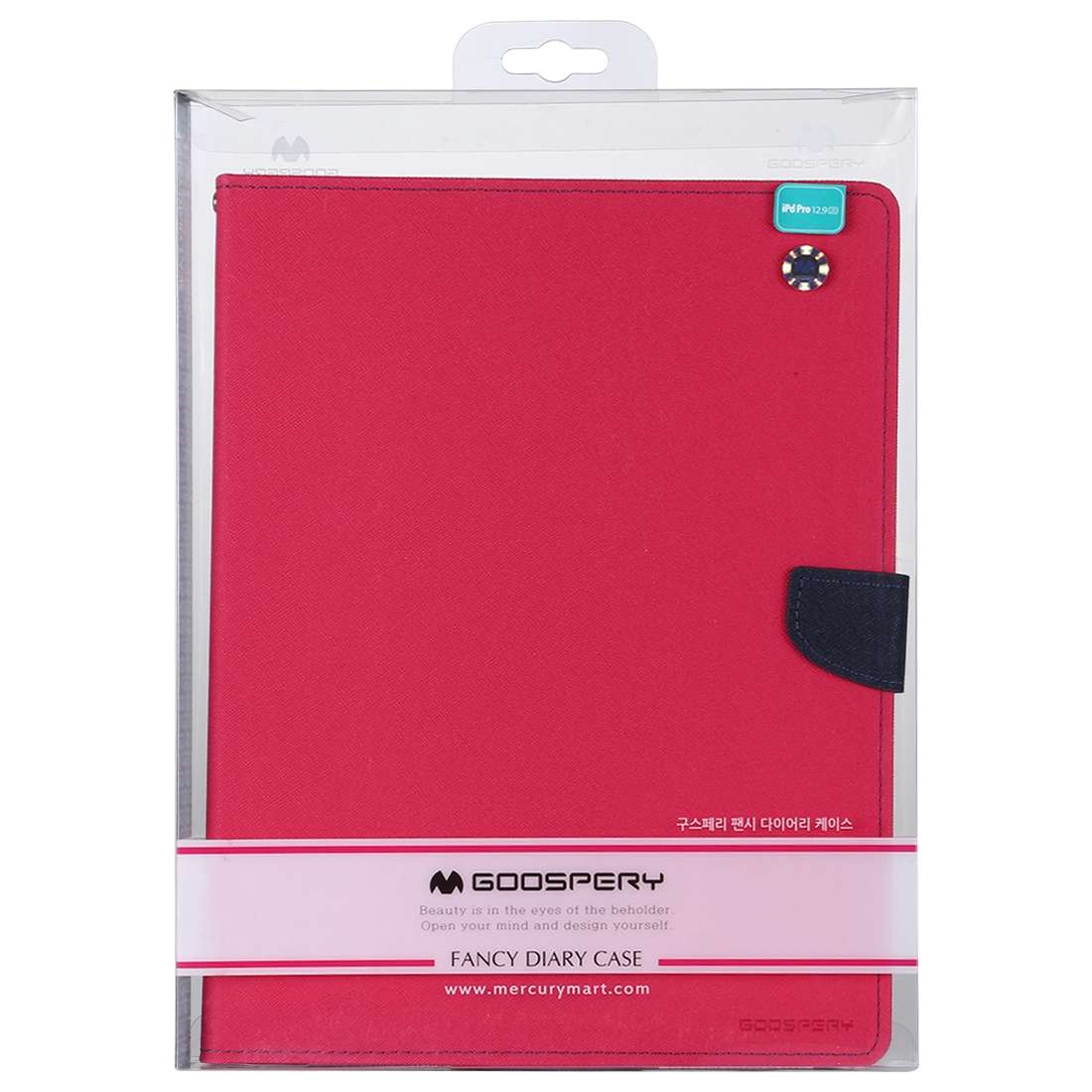 For iPad Pro 11 (2020) GOOSPERY FANCY DIARY Horizontal Flip PU Leather Tablet Case ... (Rose Red)