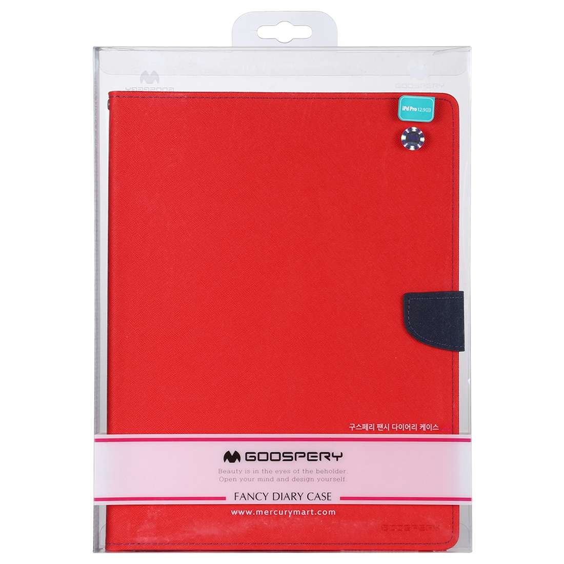 For iPad Pro 12.9 (2020) GOOSPERY FANCY DIARY Horizontal Flip PU Leather Tablet Case wit ... (Red)