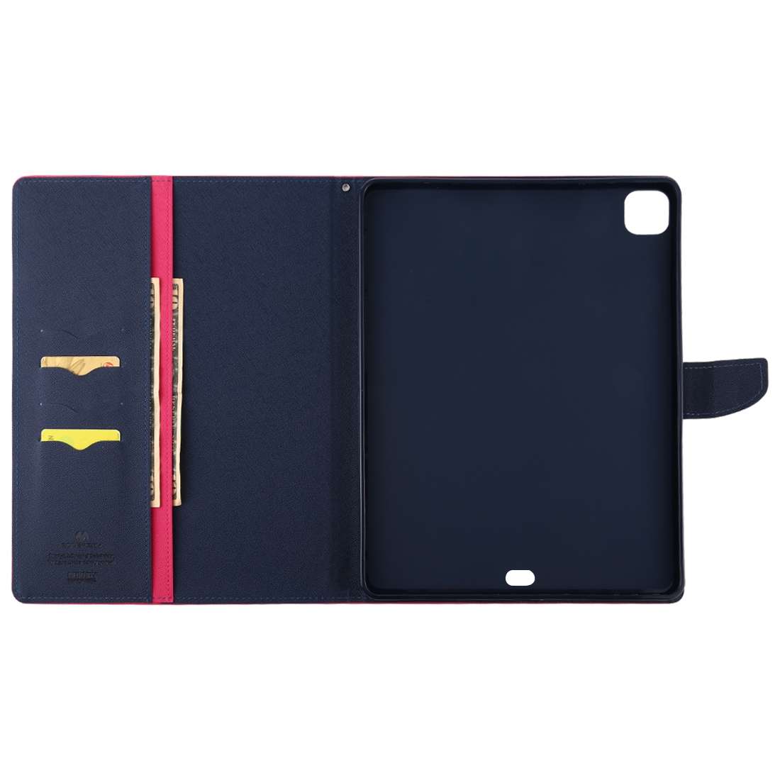 For iPad Pro 12.9 (2020) GOOSPERY FANCY DIARY Horizontal Flip PU Leather Tablet Cas ... (Rose Red)