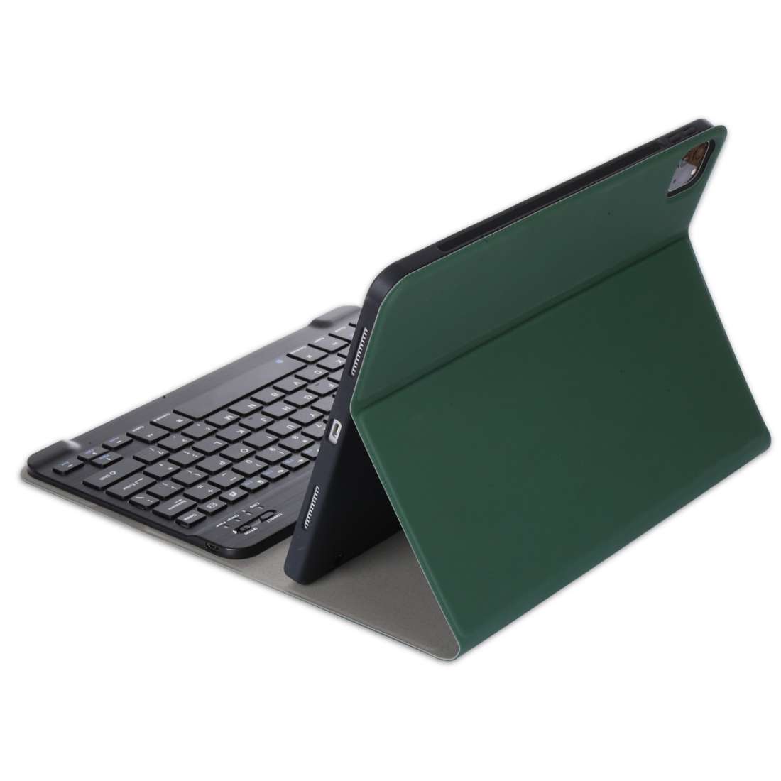 For iPad Pro 11 (2020) Electric Pressed Horizontal Flip Leather Tablet Case with ... (Dark Green)