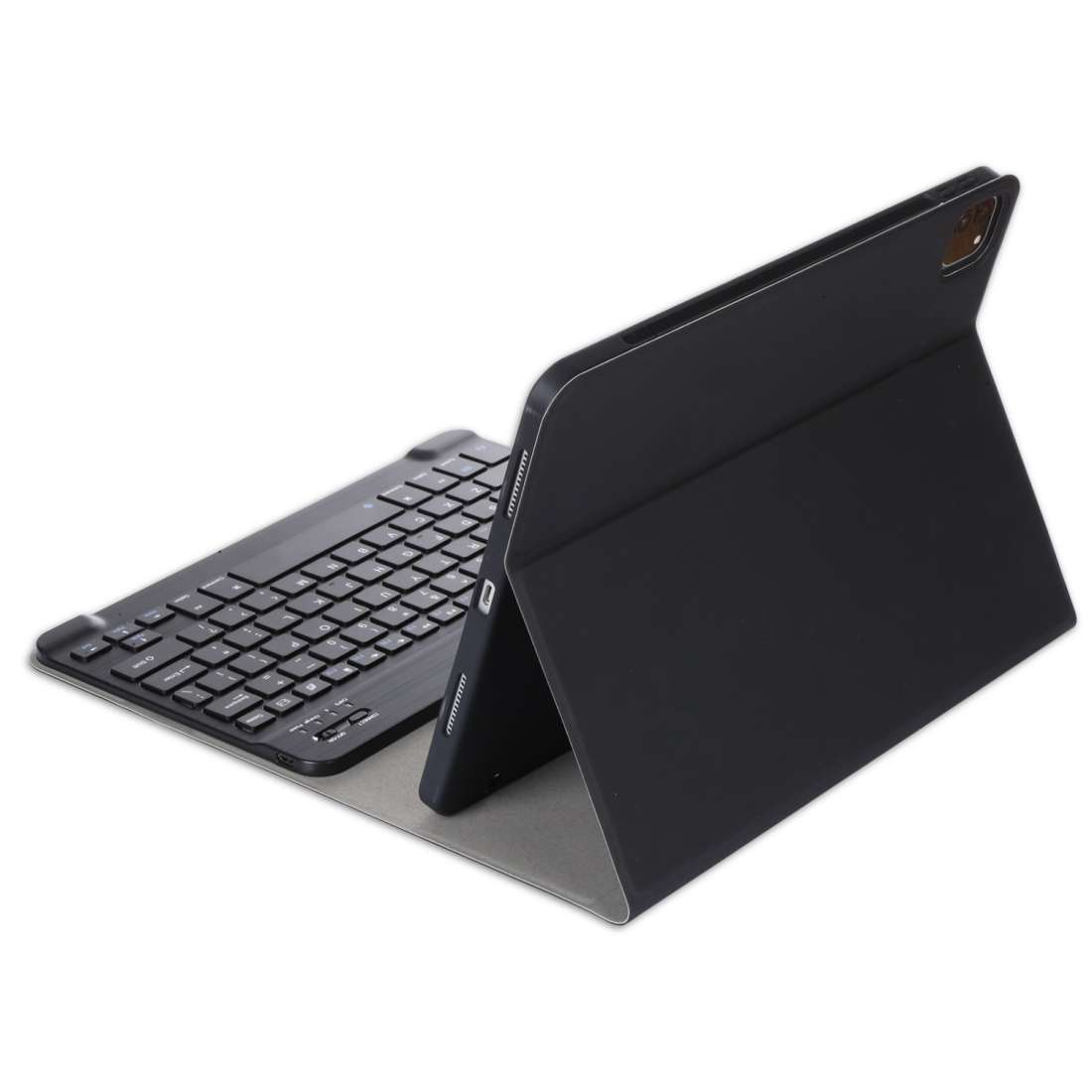 For iPad Pro 11 (2020) Electric Pressed Horizontal Flip Leather Tablet Case with Pen S ... (Black)