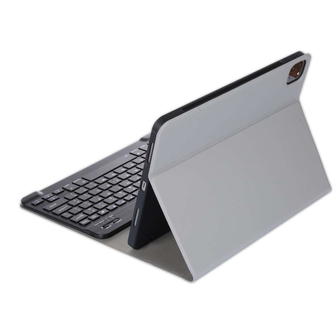 For iPad Pro 11 (2020) Electric Pressed Horizontal Flip Leather Tablet Case with Pen Sl ... (Grey)