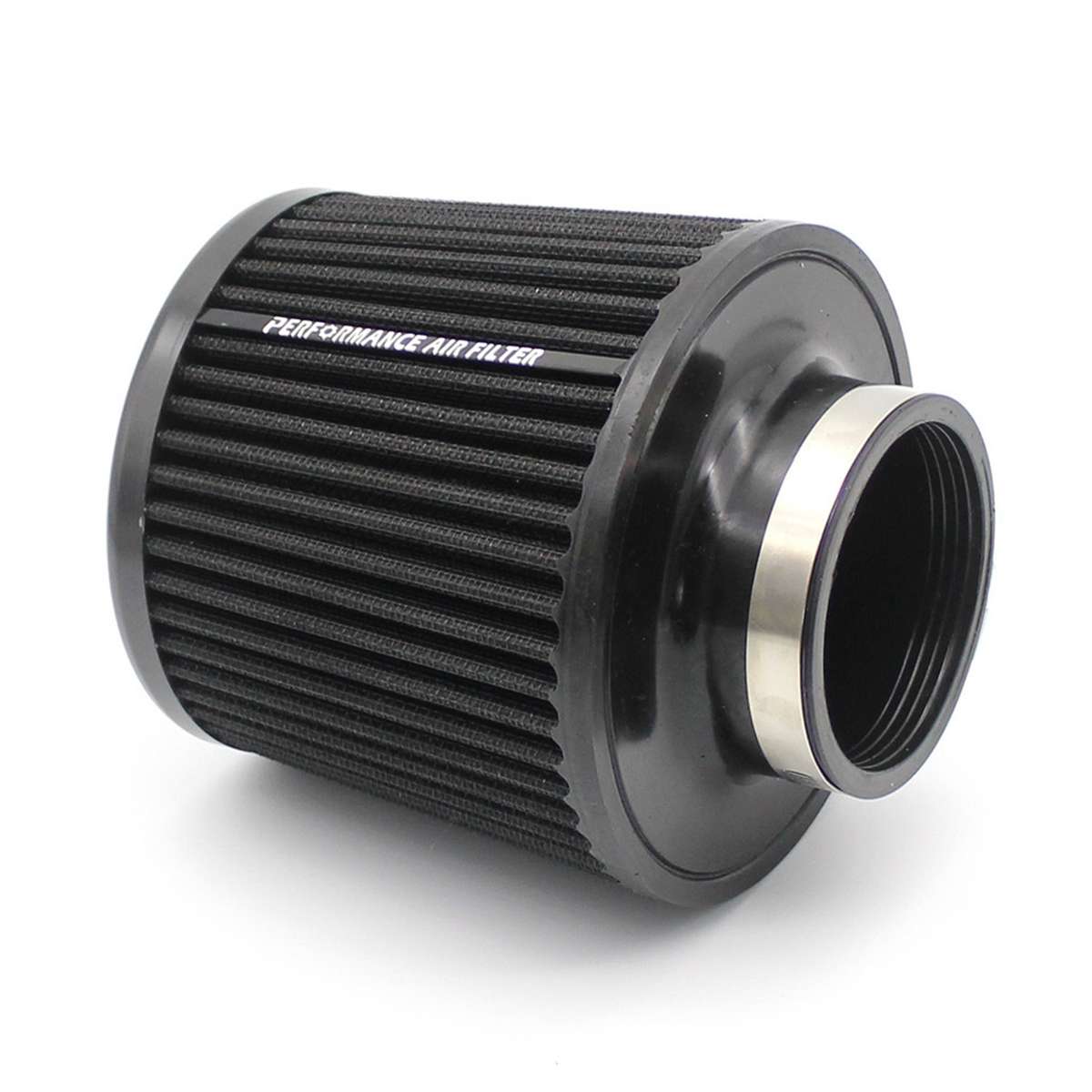 XH-UN077-079 Car High Flow Cold Cone Engine Air Intake Filter, Size:76mm(Green)