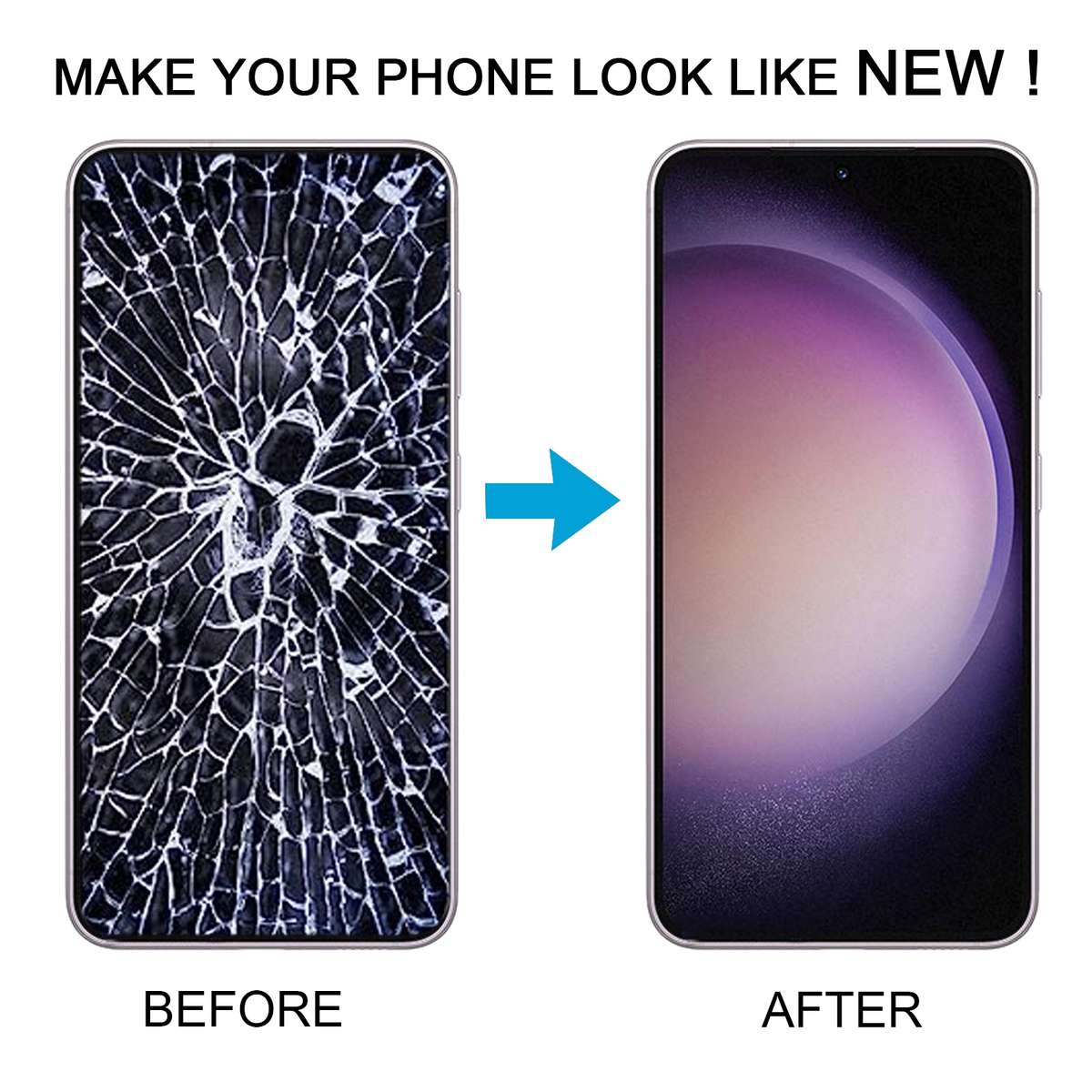 Original LCD Screen For Samsung Galaxy S23 SM-S911B With Digitizer Full Assembly