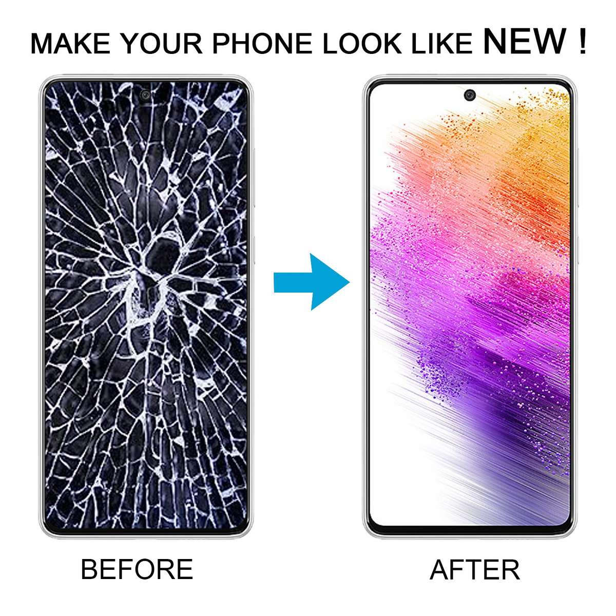 For Samsung Galaxy A73 5G SM-A736B OLED LCD Screen Digitizer Full Assembly with Frame