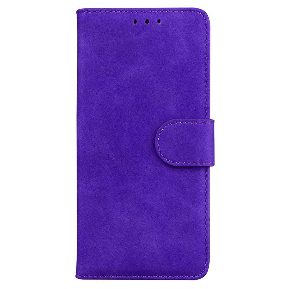 For Infinix Note 50 Pro+ Skin Feel Pure Color Flip Leather Phone Case(Purple)